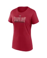 Women's Fanatics Red Tampa Bay Buccaneers Route T-shirt