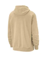 Men's Nike Tan Michigan State Spartans Campus Club Pullover Hoodie