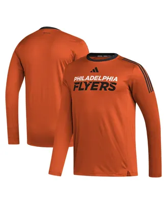 Men's adidas Orange Philadelphia Flyers Aeroready Long Sleeve T-shirt