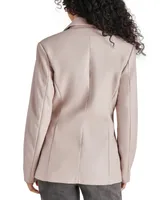 Steve Madden Women's Aria Faux-Leather Blazer