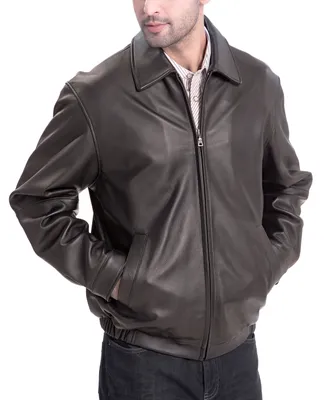 Bgsd Men Derrick Leather Bomber Jacket