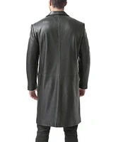 Bgsd Men Classic Leather Long Walking Coat