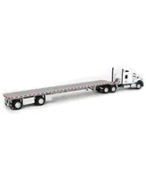 First Gear Dcp 1/64 Ken worth with Spread-Axle Flatbed Trailer, Evergreen Industries