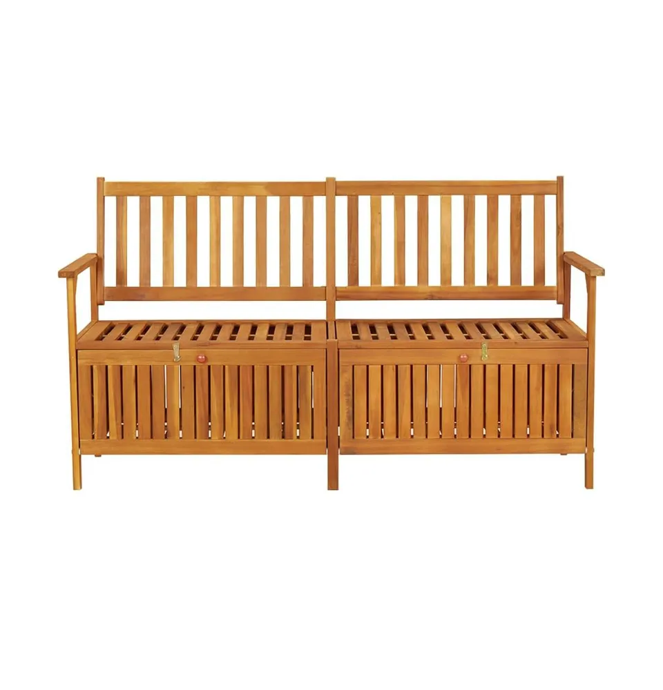 Storage Bench 58.3" Solid Wood Acacia