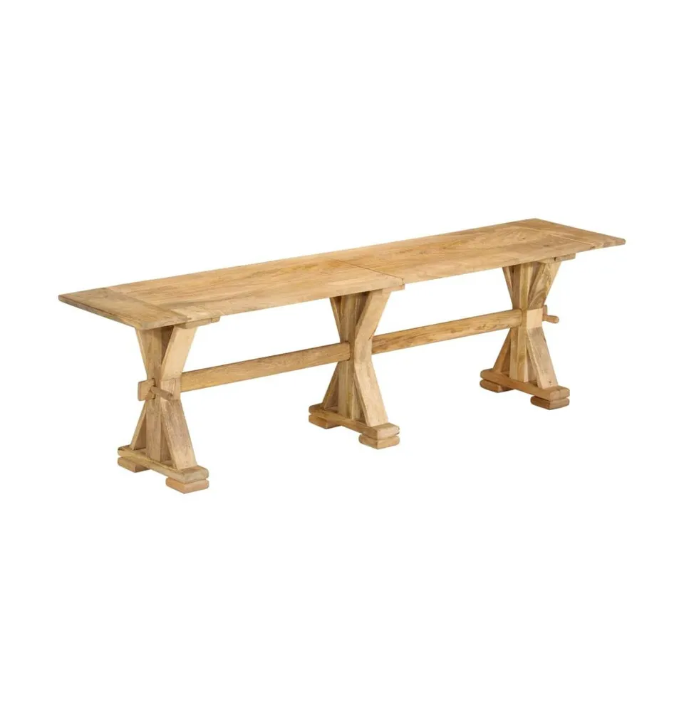 Bench 63"x13.8"x17.7" Solid Wood Mango