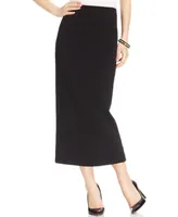 Kasper Crepe Column Skirt