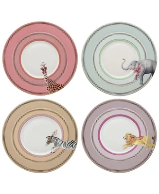 Yvonne Ellen Animal Dinner Plates, Set of 4