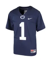 Big Boys Nike #1 Navy Penn State Nittany Lions Team Replica Football Jersey