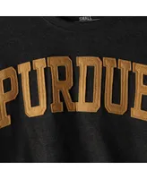 Women's Pressbox Heathered Black Purdue Boilermakers Two-Hit Canyon Long Sleeve T-shirt