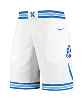 Men's Nike White Xavier Musketeers Replica Basketball Shorts