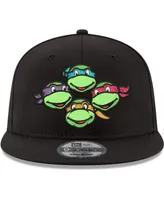 Men's New Era Black Teenage Mutant Ninja Turtles 9FIFTY Adjustable Snapback Hat