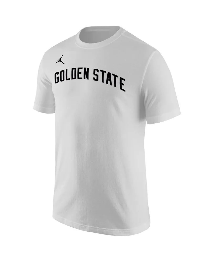 Men's Jordan White Golden State Warriors 2022/23 Statement Edition Wordmark T-shirt