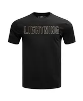 Men's Pro Standard Black Tampa Bay Lightning Wordmark T-shirt