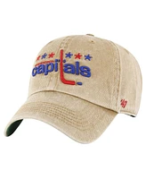 Men's '47 Brand Khaki Washington Capitals Earldor Clean Up Adjustable Hat