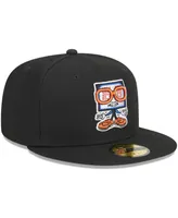 Men's New Era Black Syracuse Mets Theme Nights Clocks 59FIFTY Fitted Hat