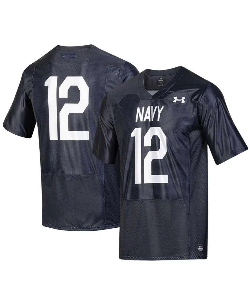 Big Boys Under Armour #12 Navy Midshipmen Silent Service Replica Football Jersey