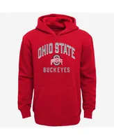 Toddler Boys and Girls Scarlet, Gray Ohio State Buckeyes Play-By-Play Pullover Fleece Hoodie and Pants Set