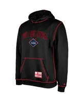 Men's New Era Black Philadelphia 76ers 2023/24 City Edition Satin Stitch Elite Pack Pullover Hoodie