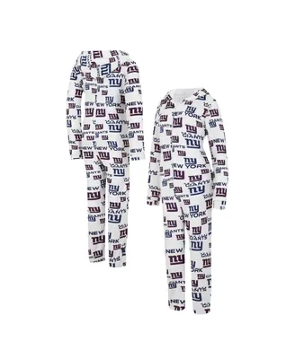 Women's Concepts Sport Cream New York Giants Docket Hoodie Full-Zip Union Suit