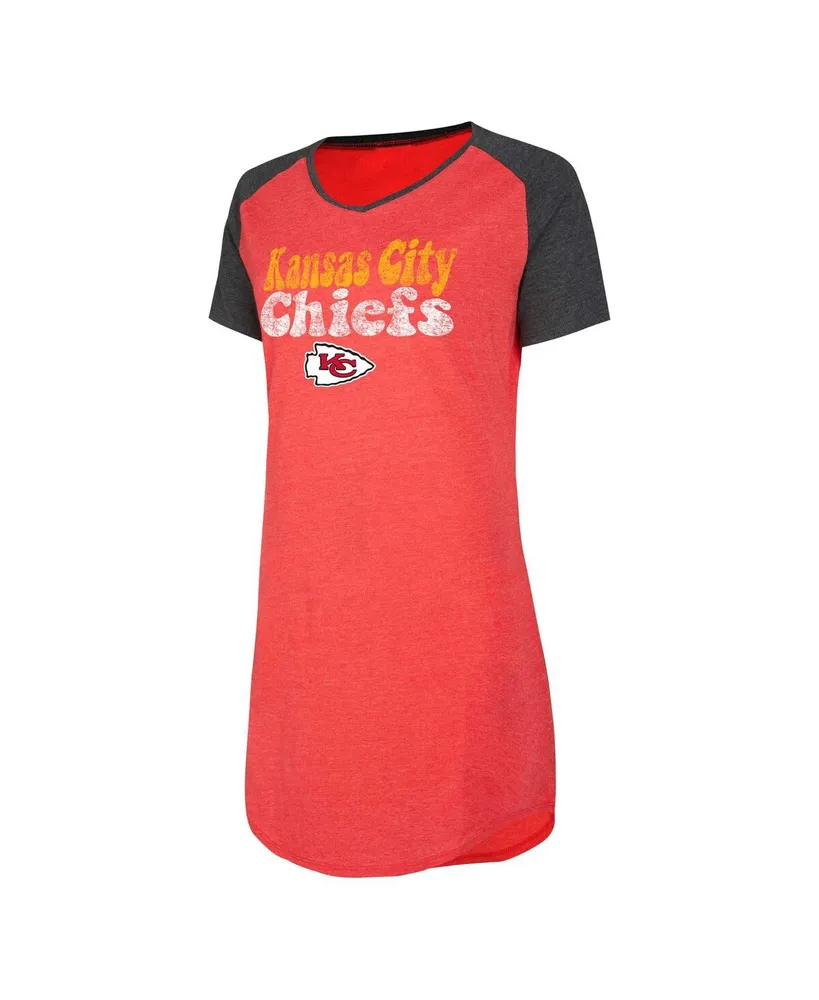 Women's Concepts Sport Red/Black Kansas City Chiefs Arctic T-Shirt & Flannel  Pants Sleep Set