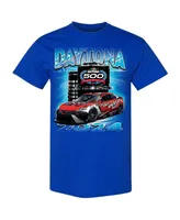 Men's Checkered Flag Sports Blue 2024 Daytona 500 Champions T-shirt