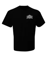 Men's Checkered Flag Sports Black 2024 Daytona 500 American Flag T-shirt