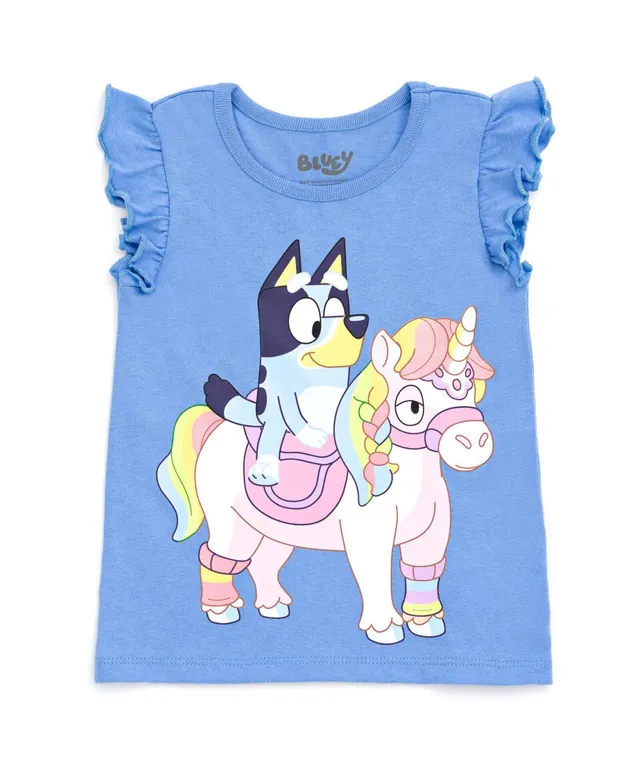 Bluey Toddler, Child Bluey Girls 4 Pack T-Shirts