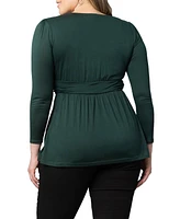 Women's Plus Size Delilah Long Sleeve Top