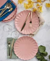 Tabletops Gallery Pink Dinner Plates, Set of 4