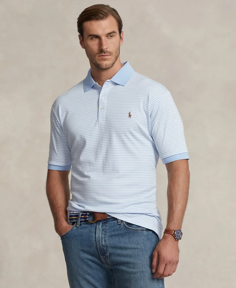 Polo Ralph Lauren Men's Big & Tall Striped Soft Cotton Shirt
