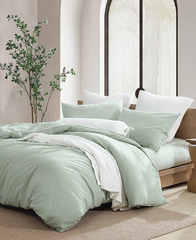 Dkny Pure Washed Linen 3-Piece Duvet Cover Set, Full/Queen