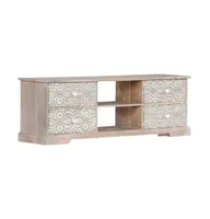 Tv Stand 47.2"x11.8"x15.7" Solid Wood Acacia