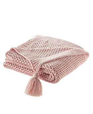 Cozy Tyme Audra Knit Throw Blanket 50"x60"