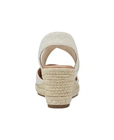 Easy Spirit Women's Meza Casual Strappy Espadrille Wedges Sandal