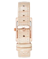 Anne Klein Women's Quartz Blush Crocograin Leather Band Watch, 20mm