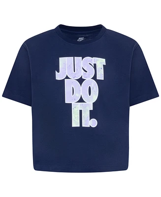 Nike Little Girls Short Sleeve Just Do It Boxy T-shirt