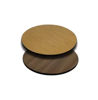 Emma+Oliver 24" Round Table Top With Reversible Laminate Top