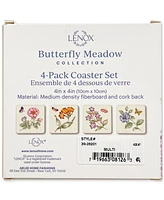 Lenox Butterfly Meadow Garden Cork Coasters, Set of 4