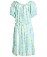 Epic Threads Big Girls Daisy-Print Peasant Dress, Created for Macy's