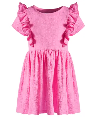 Epic Threads Little Girls Textured Ruffled Dress, Created for Macy's