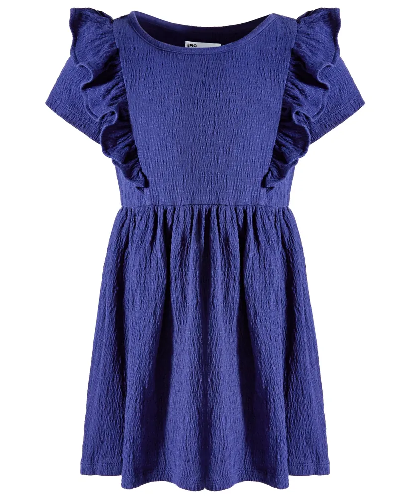 Epic Threads Little Girls Textured Ruffled Dress, Created for Macy's