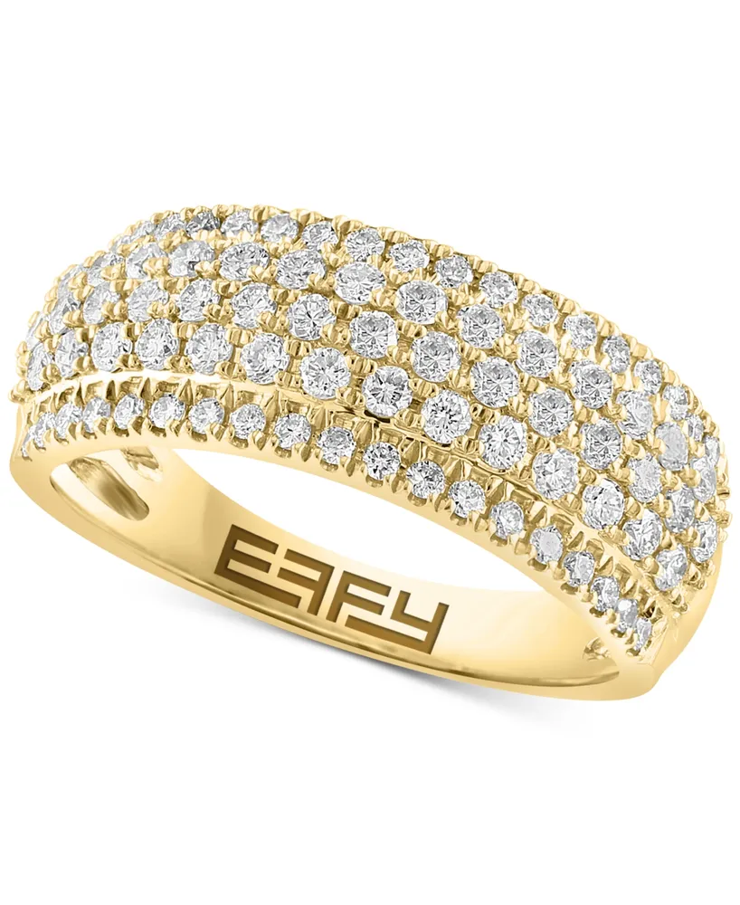 Effy Diamond Pave Multirow Ring (7/8 ct. t.w.) in 14k Gold