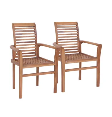 Stacking Dining Chairs pcs Solid Teak