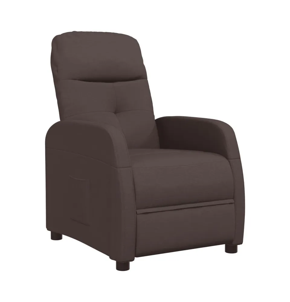 Recliner Dark Brown Fabric