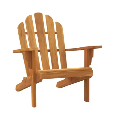 Patio Adirondack Chair 31.1"x37.4"x36.2" Solid Wood Teak