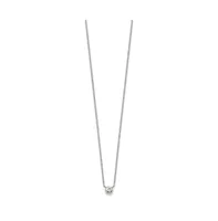 Chisel Glass Pendant Cable Chain Necklace a 2 inch Extension Necklace