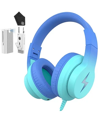 Kids Headphones, Wired Headphones for Kids Over Ear with Microphone, Foldable Headphones