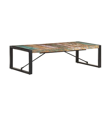 Coffee Table 55.1"x27.6"x15.7" Solid Reclaimed Wood