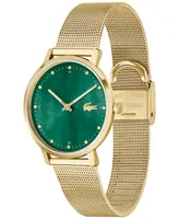 Lacoste Women's Crocorigin Quartz Gold-Tone Stainless Steel Bracelet Watch 35mm