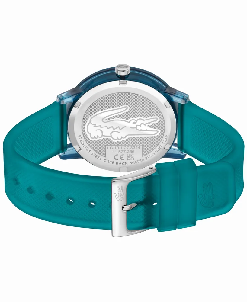 Lacoste Unisex L.12.12 Quartz Semi-Transparent Silicone Strap Watch 42mm